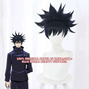 RAMBUT PALSU FULL WIG FUSHIGURO MEGUMI JUJUTSU KAISEN WIG MEGUMI FUSHIGURO JUJUTSU KAISEN ANIME COSP