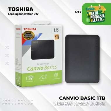 Hdd Eksternal Toshiba Canvio Basic 1Tb Hd / Hardisk / Harddisk