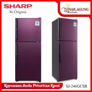 SHARP KULKAS 2 PINTU SJ246GCSR SJ-246GC-SR 100% ORI