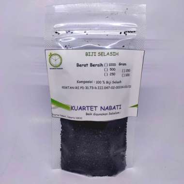 100gr Kuartet Nabati Basil Seeds / Biji Selasih - Bersih