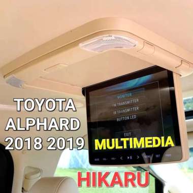 Toyota ALPHARD 2018 2019 - Anti Gores LCD Head Unit & ROOF TV - Hikaru ROOF TV