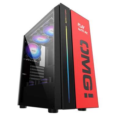 PC Gaming Rakitan AMD Ryzen 7 5700G HDD 500GB / SSD 120GB Sata OMG Red