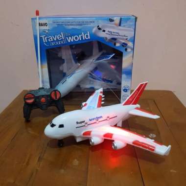 Mainan RC Pesawat Terbang Aerobus - Remote Control Pesawat Terbang Multicolor