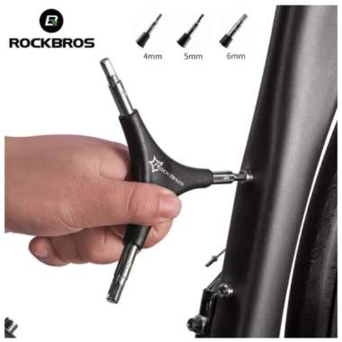 Kunci L Rockbros Kunci Sepeda Kunci Motor 3 in 1 Multifungsi Tool Kit