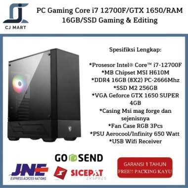 PC Gaming Core i7 12700F/GTX 1650 /RAM 16GB/SSD Gaming & Editing