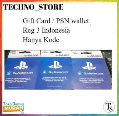 PSN Wallet 100 - Prepaid Card 200 - Gift Card 400 Playstation 100.000