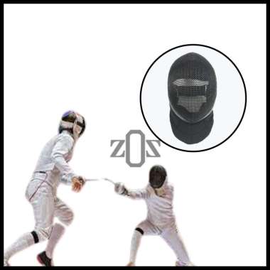 Masker Mask Topeng Fencing Anggar Kawat Wire Pria Men Black S