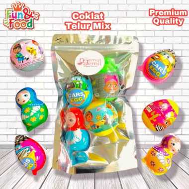 Coklat Egg Mix Surprise Egg / Coklat Bentuk Telur Mix Surprise Egg
