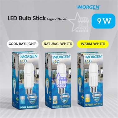 MORGEN LAMPU LED BULB STICK 9W 9 WATT NATURAL 4000K