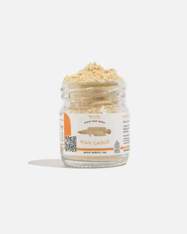Crystal of the Sea - Convenient Size Gabus Food Powder 20g/Bubuk Ikan Gabus / Kaldu MPASI / Tinggi A