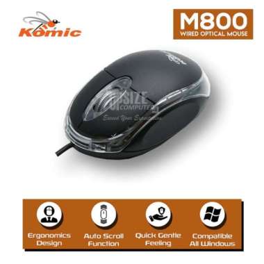 Mouse Optical USB KOMIC M800 Murah, Scroll, Ergonomics