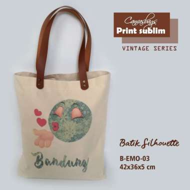 Dewani Totebag B-EMO 03 Tas Kanvas Wanita Seri Bandung Emo