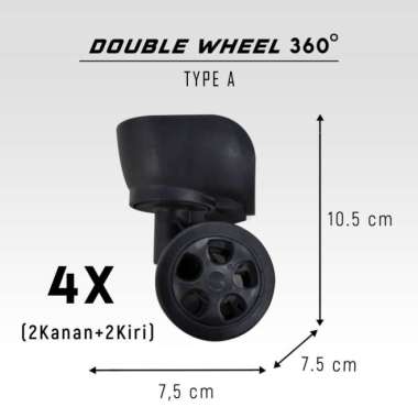 Part Koper : Roda 360 derajat SET 1 KOPER Tipe A