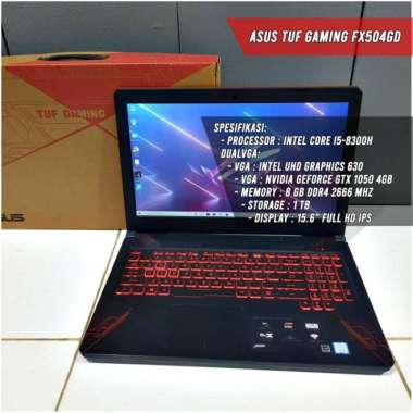 Laptop Asus TUF Gaming FX504GD I5 8300H DualVga Ram 8Gb DDR4 1Tb 15.6"