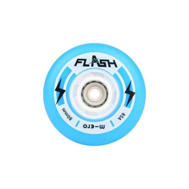 Roda Sepatu Roda Inlineskate Merk Micro Flash Wheels Blue 76MM