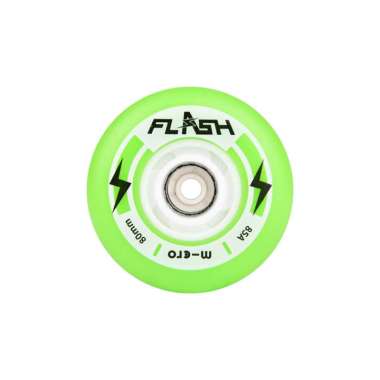 Roda Sepatu Roda Inlineskate Merk Micro Flash Wheels Green 76MM