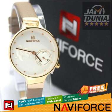 JAM TANGAN NAVIFORCE 5001 L2 JAM NAVIFORCE ORIGINAL 5001 LA - KULIT COKLAT JAM TANGAN NAVYFORCE 5001