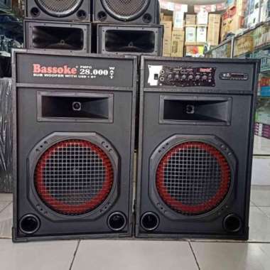 speaker aktif bassoke 12 inc blutut subwoofer FM usb