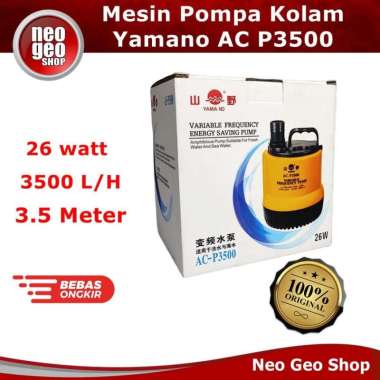 YAMANO ACP3500 ACP 3500 Mesin Air Pompa kolam ikan hidroponik AC P3500