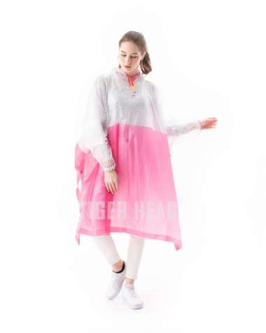 TIGER HEAD Jas Hujan Ponco Wanita Pria Tebal Anti Rembes Gemini Type 68218 Biru