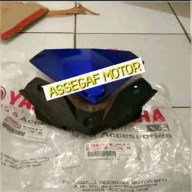 VISOR DAN DUDUKAN VISOR YAMAHA AEROX 125 BIRU ASLI ORI YGP