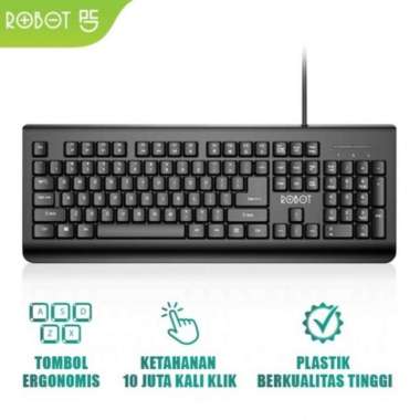 Robot RK20 Keyboard Kabel USB Mini Office Wired Original