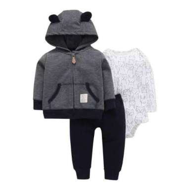 BABYHOORAY - Jacket Set Bayi Motif Bear Vision 6M