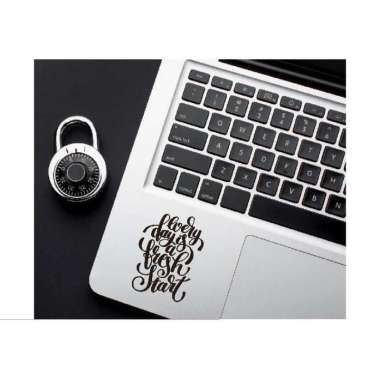 Stiker Quotes Everyday Fresh Kata Laptop Cutting Sticker Cas HP Sepeda Putih