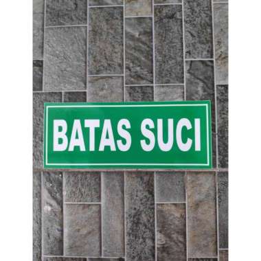 Stiker Vinyl Batas Suci Himbauan Lantai Tangga Masjid Musholla Keramik