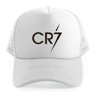 Topi Trucker Sepak Bola Fans Logo Christiano Ronaldo Cr7 Club Juventus Hitam