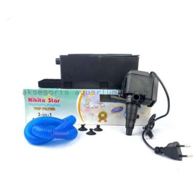 Nikita Star NS 333 NS666 NS-333 top filter atas 3 in 1 aquarium aquasc