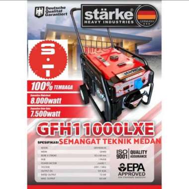 GFH11000LXE GENSET GENERATOR ELECTRIC STATER TEMBAGA 8000 WATT STARKE