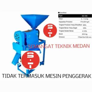 KD-350 MESIN PENGGILING GILING PADI RICE POLISHER MAHKOTA KD350 UNIT
