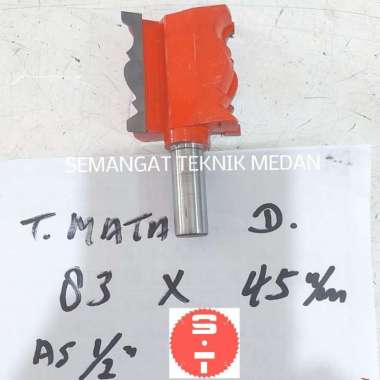 MATA PROFIL ROUTER MOTIF PANEL KAYU BITS 1/2" LEBAR 45mm TINGGI 83mm