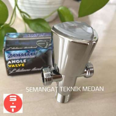 ZR-AV002 STOP KRAN MODEL T KERAN AIR CLOSET KLOSET VALVE 1/2" ZORRO