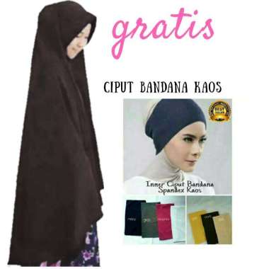 Khimar Instan Syari Jumbo XXL Besar Wolfis Jilbab Hijab Pinguin