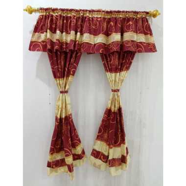 BL - GORDEN JENDELA MODEL SERUT MOTIF FLORAL GOLD FLORAL