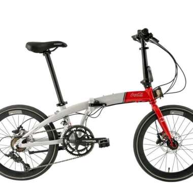 Sepeda Lipat Element Ecosmo Z8 451 Coca Cola Edition 2x8 Speed