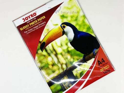 Kertas Foto Mengkilap Glossy Photo Paper GSP-A4-180 20 Lembar