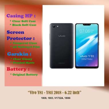 Vivo Y81 - Y81i 2018 - 6.22 inch - Case - Screen Protector - Battery - Dll Hydrogel