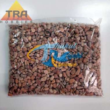 TRA Red Gravel Stone Aquascape Batu Gravel Merah Aquarium Batu Alam Hias