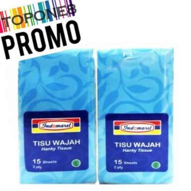 Promo Tisu Wajah Pocket Indomaret 15 Sheets 2 Ply / Hanky Tissue /Tisu