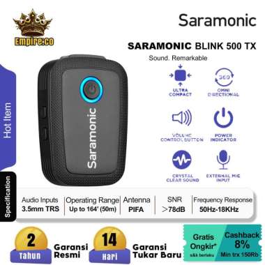 Saramonic Blink 500 TX Wireless Clip-On Transmitter