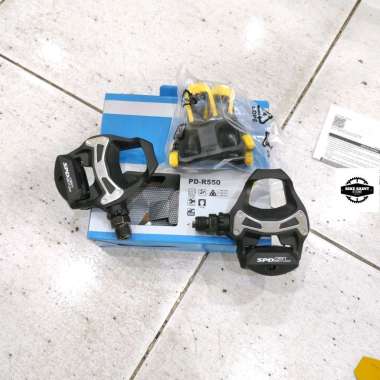 SHIMANO PEDAL SPD ROAD R550L, BLACK