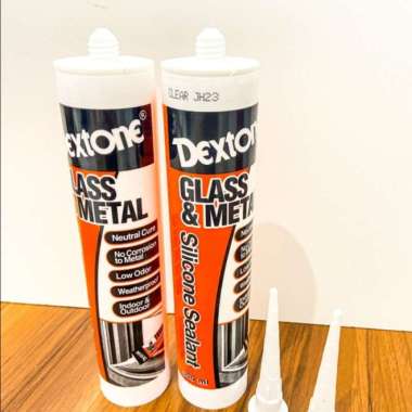 Lem Silicone Sealent Dextone Lem Tembak Tabung Netral Clear 300 Ml Multicolor