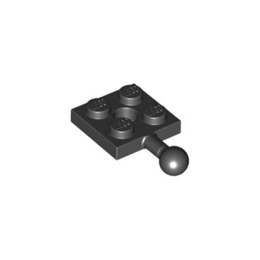 LEGO PARTS 6051038 - Plate 2x2 with Ball Black