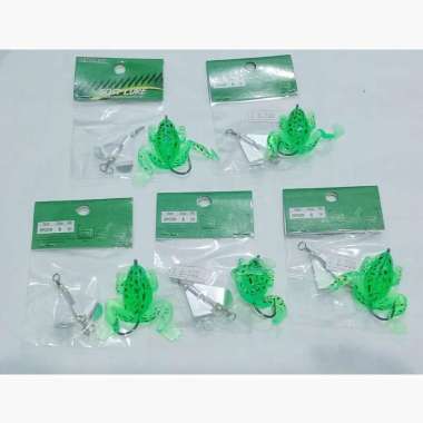 umpan casting kodok soft frog dengan spinner