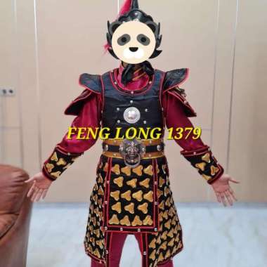 Kostum | Cosplay Costume | Baju ZIRAH Tatung Lok Thung JENDRAL SET Merah