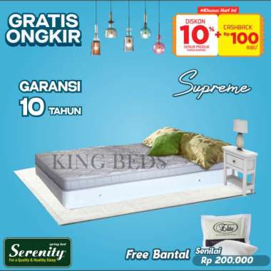 Elite Spring Bed Serenity Supreme matras kasur only 160 180 200 100 160*200