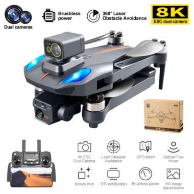 drone GPS brushless K911 max camera wifi FPV 8K sensor anti tabrak 1km TERBAIK